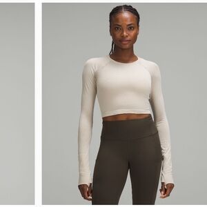 NWOT Lululemon Swiftly Tech Long-Sleeve Shirt 2.0 Mojave Tan Size 10